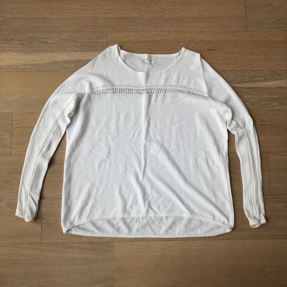 Maje Knot Top with Stitch Detail